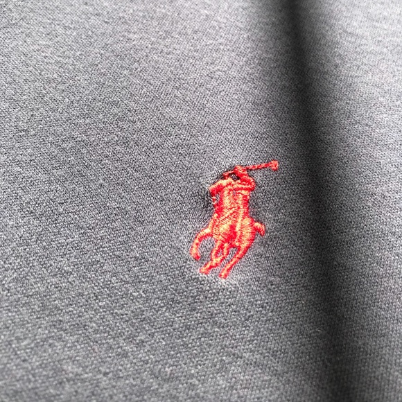 POLO RALPH LAUREN NAVY MESH INTERLOCK SHIRT - Picture 7 of 7